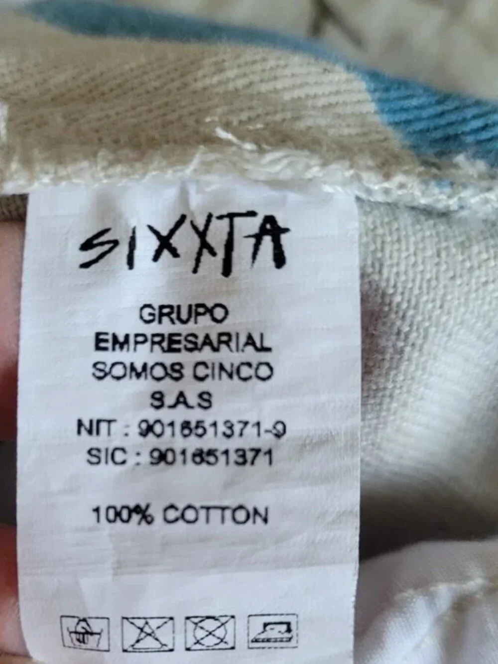 Free People Sixxta Cotton Wide leg Fun Blue White Pants size 2